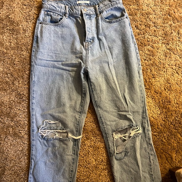 PacSun Light Blue High Waisted Straight Leg Jeans - Picture 6 of 6
